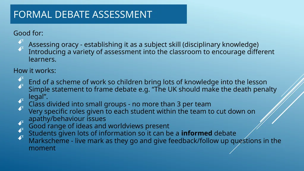Why is active learning and oracy important in RE? - slide 20 of 27