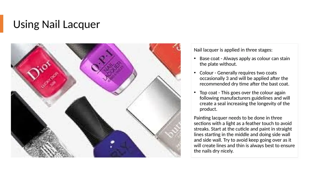Manicure & Pedicure Introduction Manicure & - slide 24 of 40