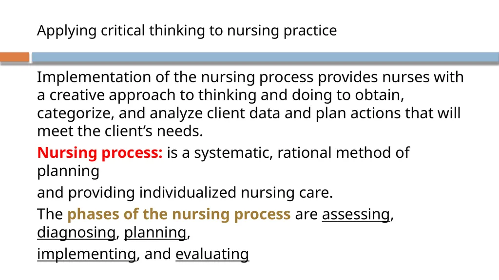 Critical Thinking and Clinical Reasoning Chapter - slide 14 of 36
