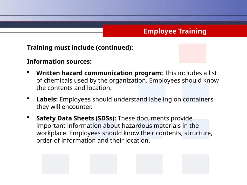 Hazard Communication Why Take Hazard Communication - slide 7 of 36