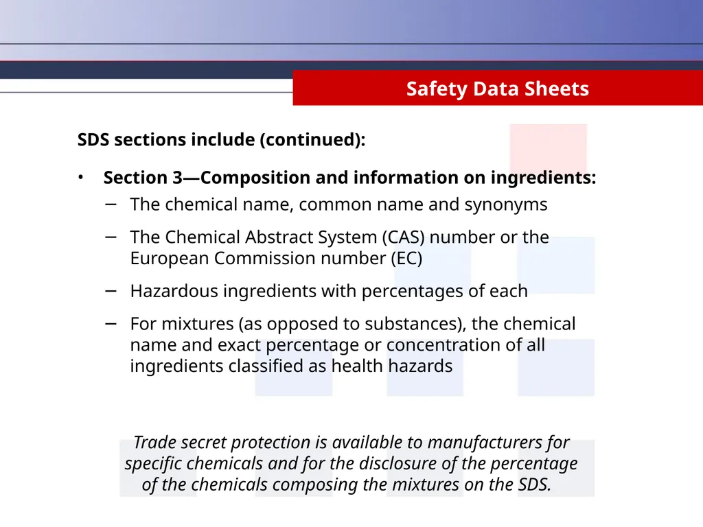 Hazard Communication Why Take Hazard Communication - slide 29 of 36
