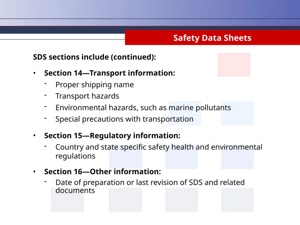 Hazard Communication Why Take Hazard Communication - slide 35 of 36