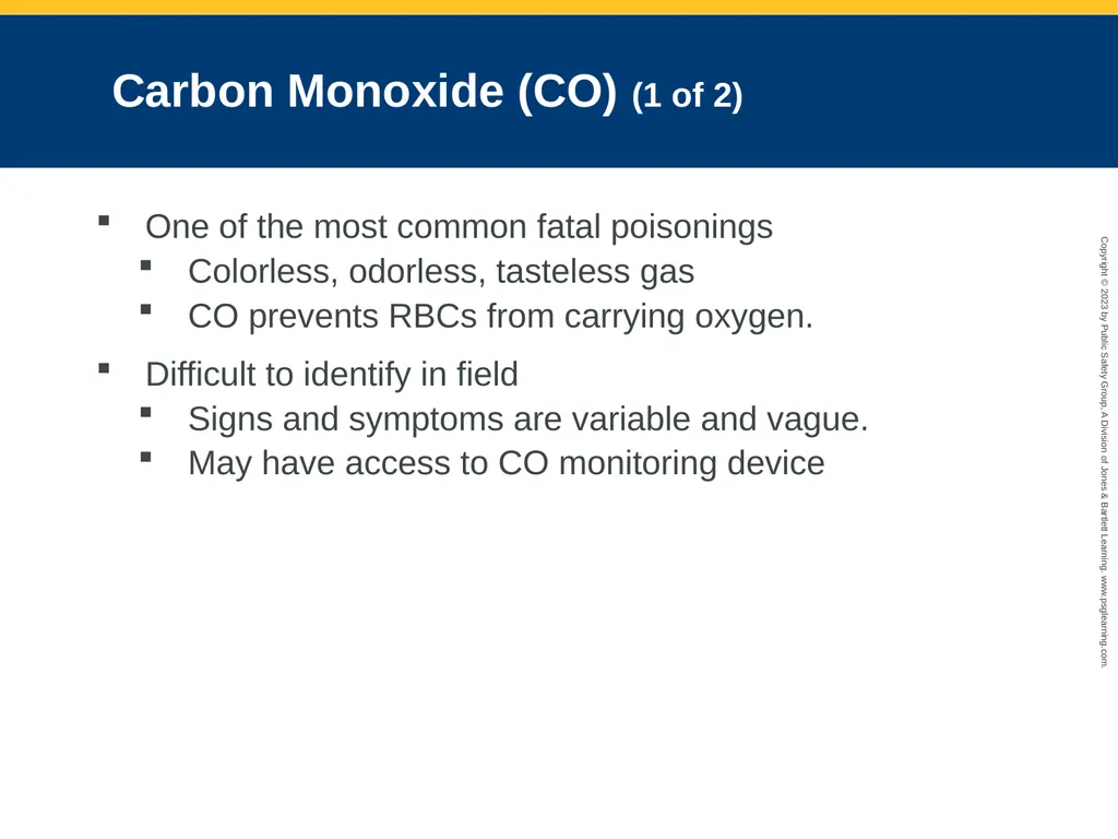 Toxicology CHAPTER 23: Focused Lecture National - slide 71 of 80