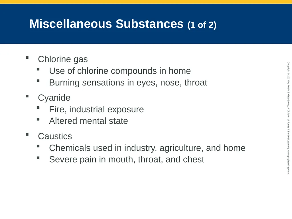 Toxicology CHAPTER 23: Focused Lecture National - slide 74 of 80