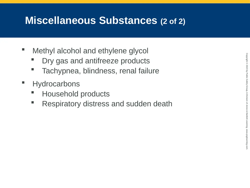 Toxicology CHAPTER 23: Focused Lecture National - slide 75 of 80