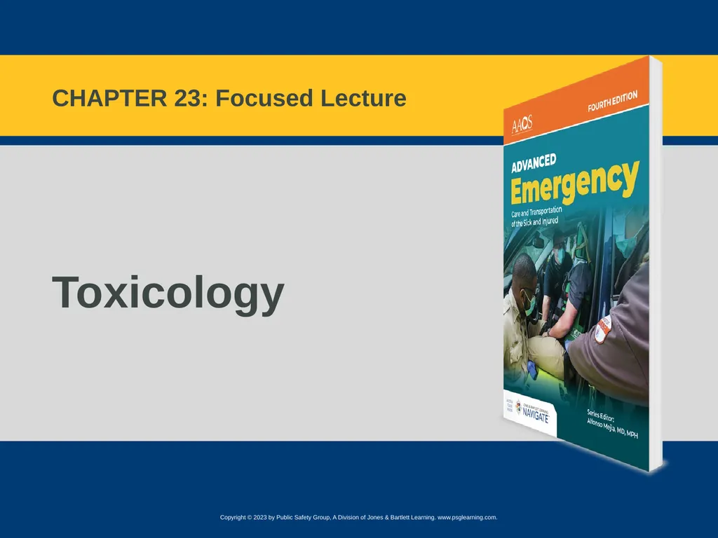 Toxicology CHAPTER 23: Focused Lecture National - slide 1 of 80