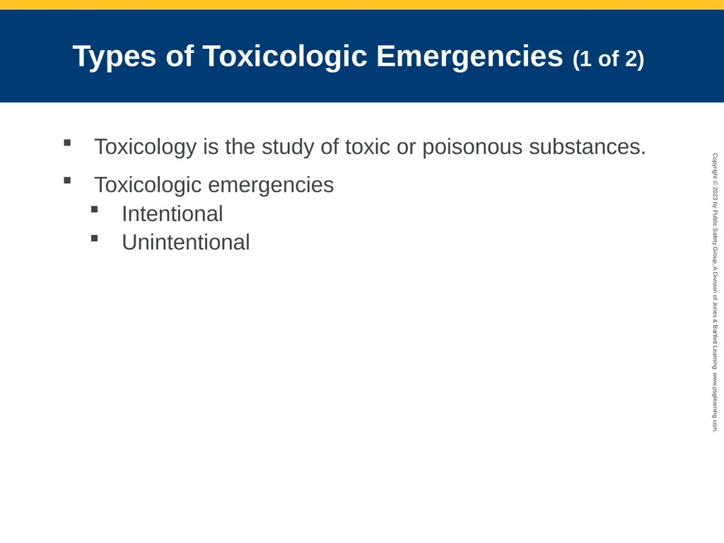 Toxicology CHAPTER 23: Focused Lecture National - slide 7 of 80