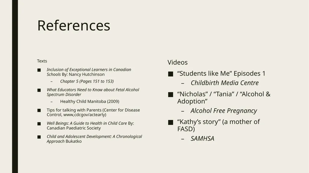 FASD Fetal Alcohol Spectrum Disorder Jennifer - slide 29 of 29