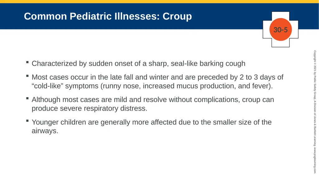 CHAPTER 30 Pediatric Emergencies The following - slide 30 of 105