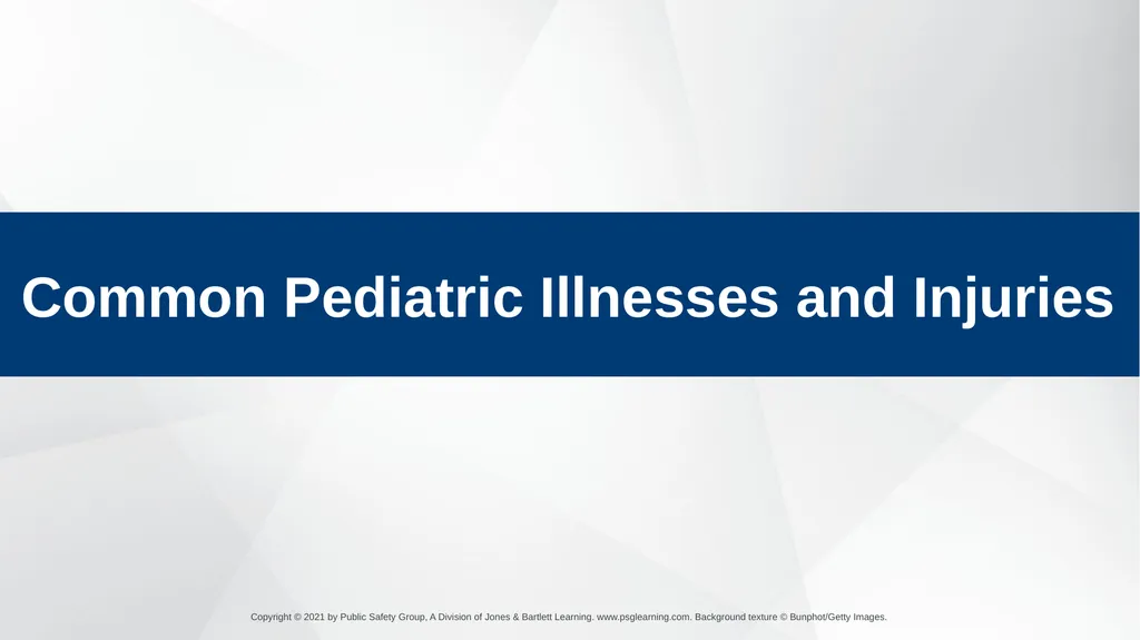 CHAPTER 30 Pediatric Emergencies The following - slide 27 of 105