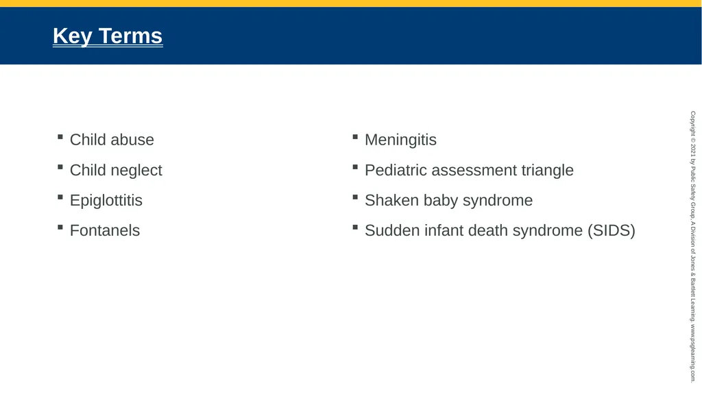 CHAPTER 30 Pediatric Emergencies The following - slide 6 of 105