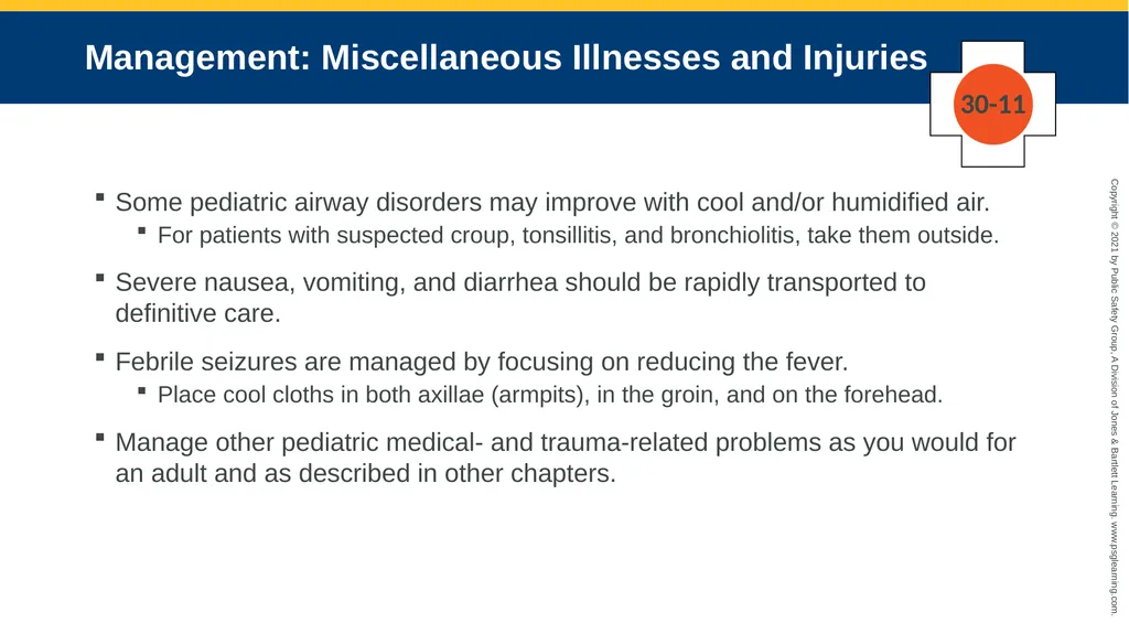 CHAPTER 30 Pediatric Emergencies The following - slide 100 of 105