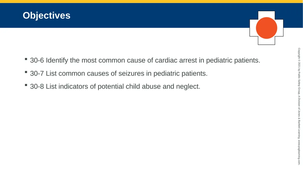 CHAPTER 30 Pediatric Emergencies The following - slide 4 of 105