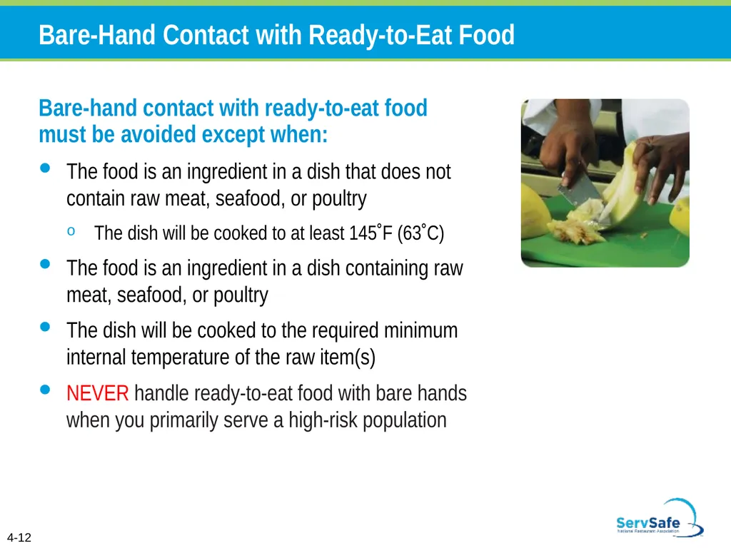 Personal Hygiene and Contamination Managers must - slide 12 of 106