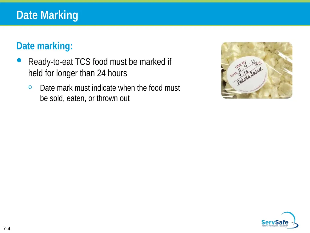 Personal Hygiene and Contamination Managers must - slide 58 of 106