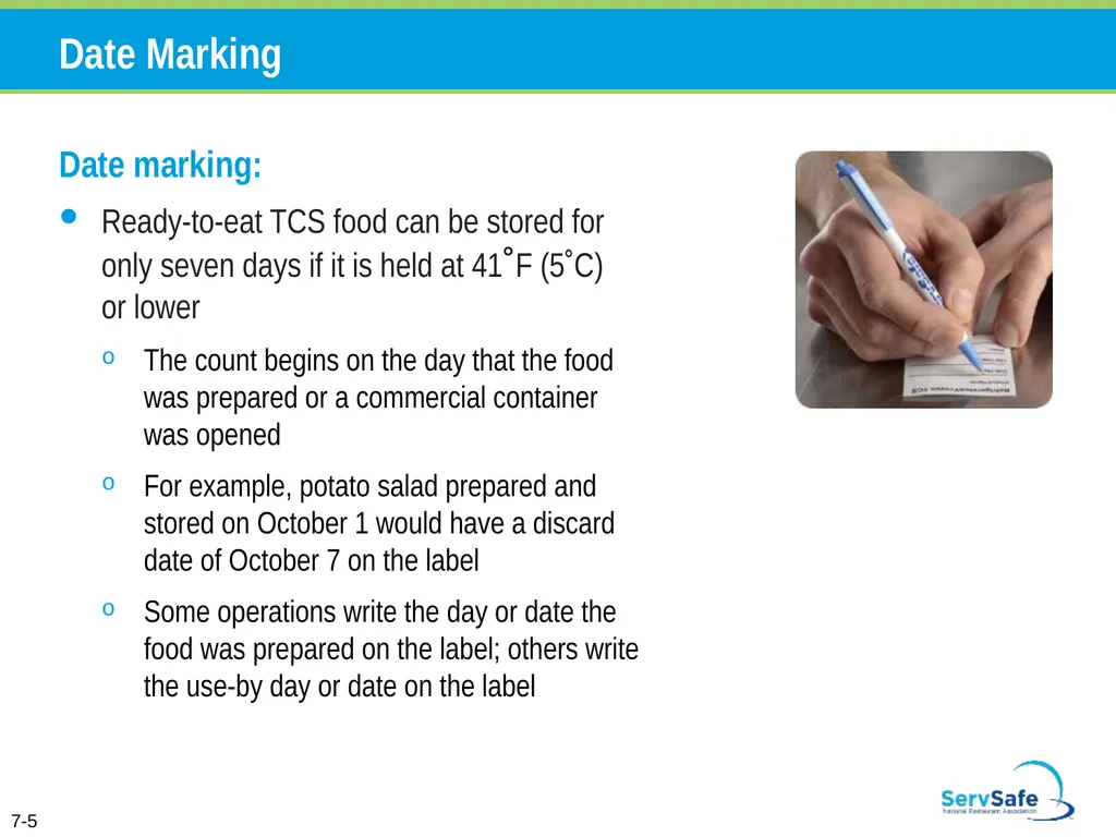 Personal Hygiene and Contamination Managers must - slide 59 of 106