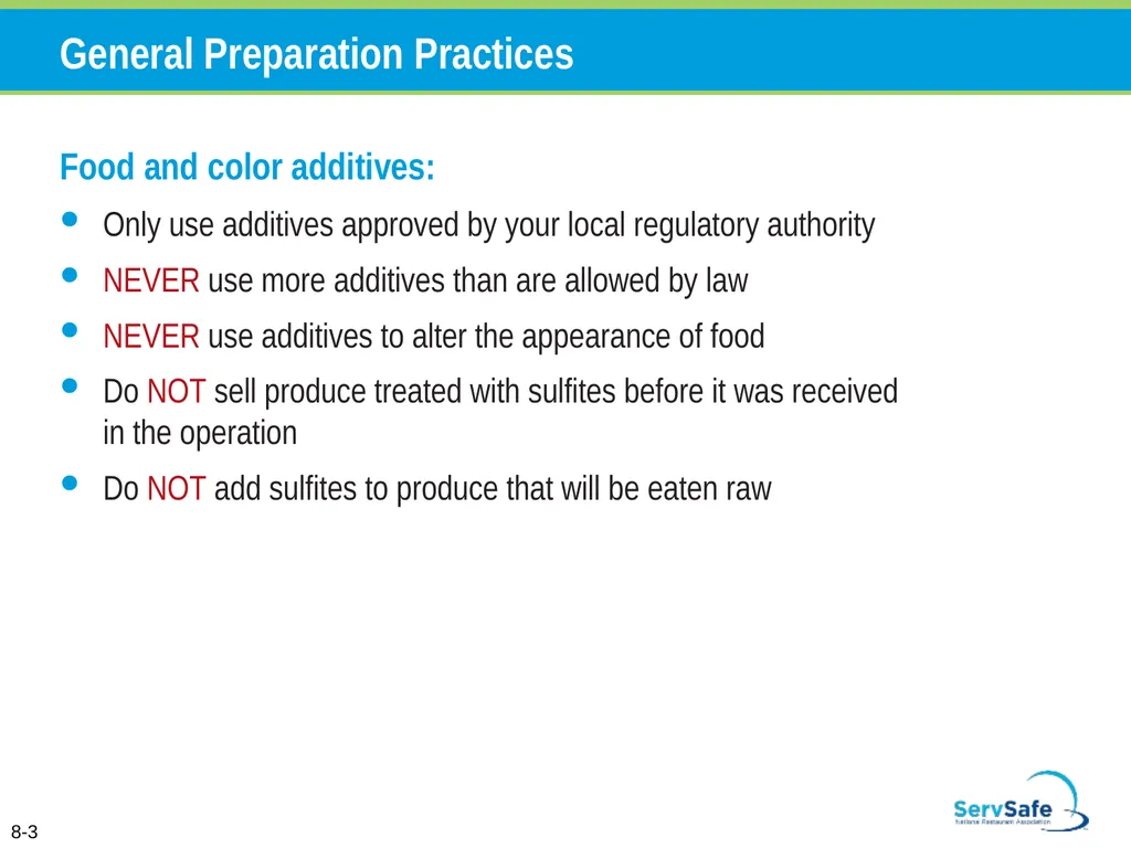 Personal Hygiene and Contamination Managers must - slide 72 of 106