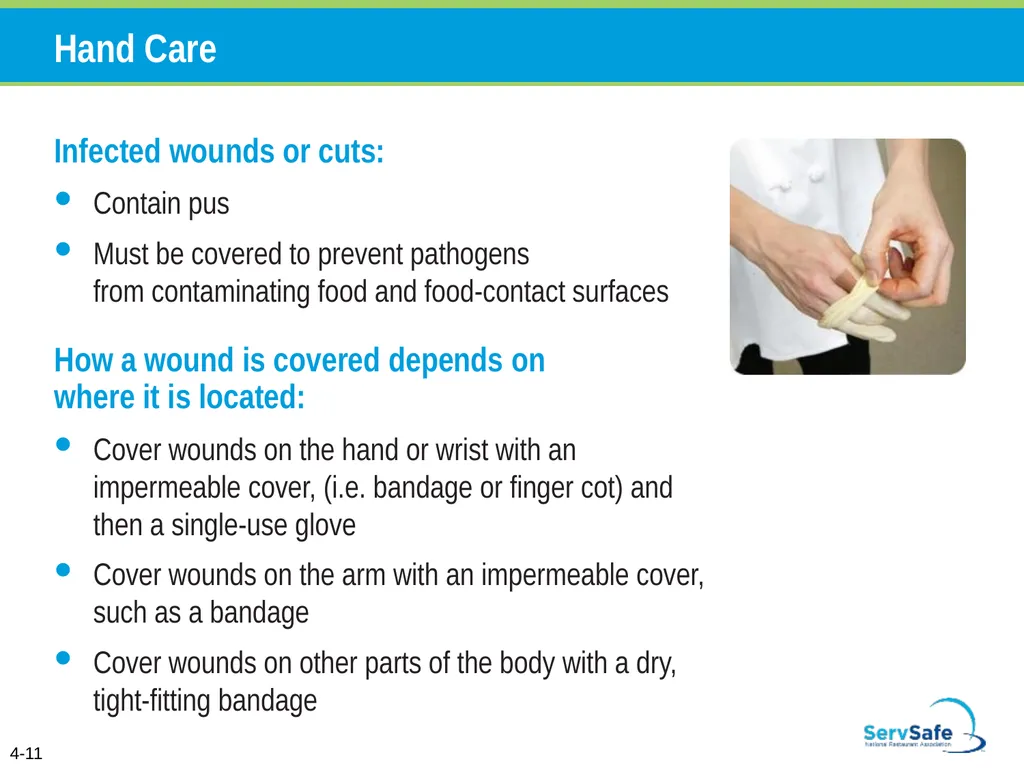 Personal Hygiene and Contamination Managers must - slide 11 of 106