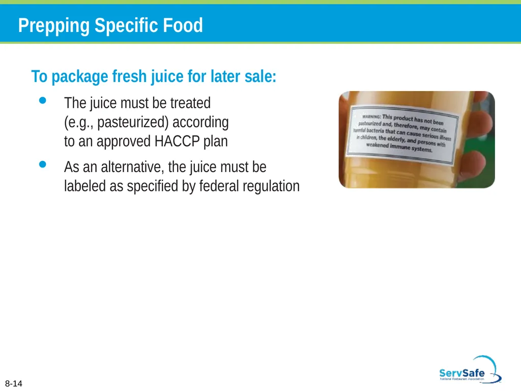 Personal Hygiene and Contamination Managers must - slide 83 of 106