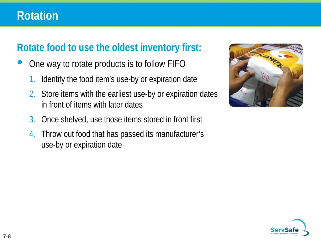 Personal Hygiene and Contamination Managers must - slide 62 of 106