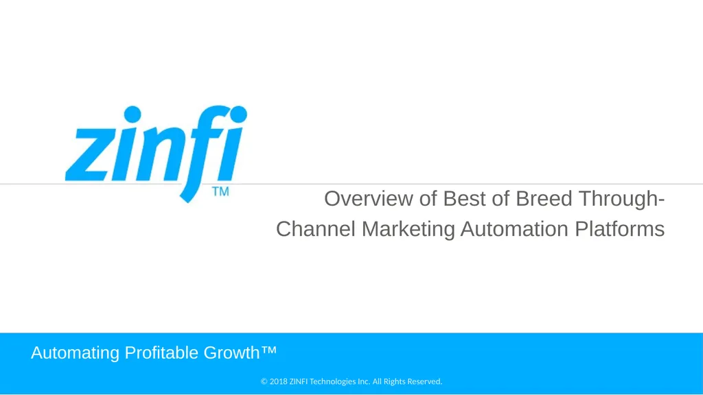 Overview of Best of Breed Through- Channel - slide 1 of 5