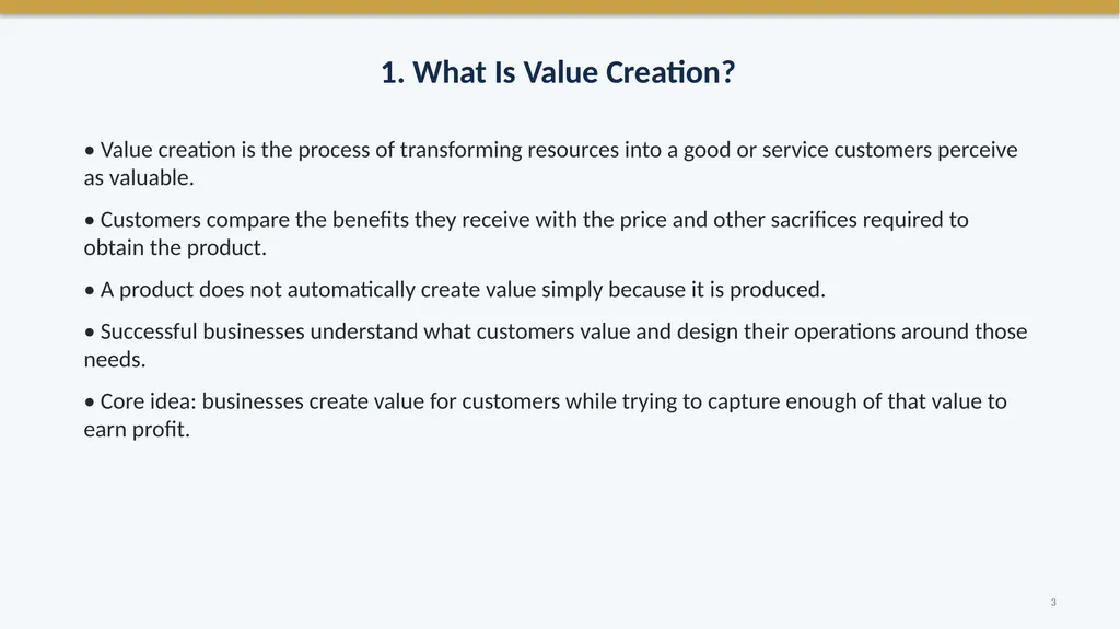 How Businesses Create Value AP Business with - slide 3 of 22