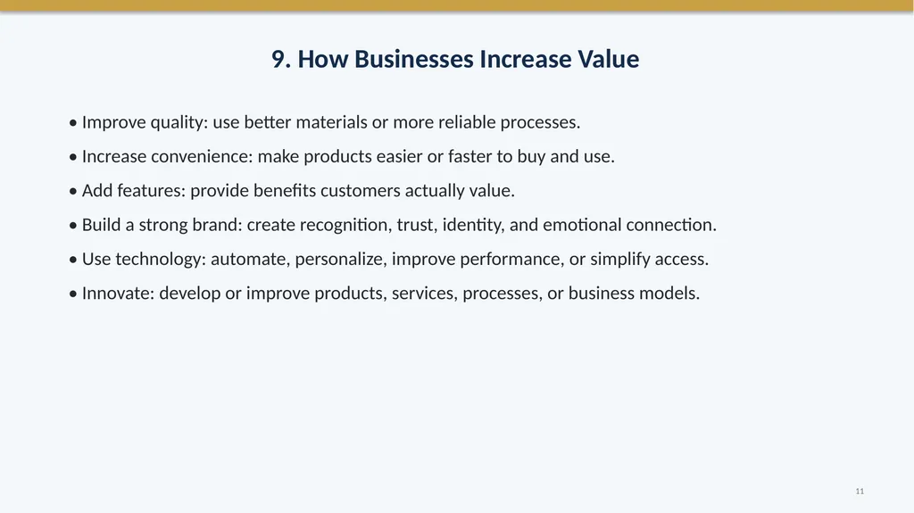 How Businesses Create Value AP Business with - slide 11 of 22