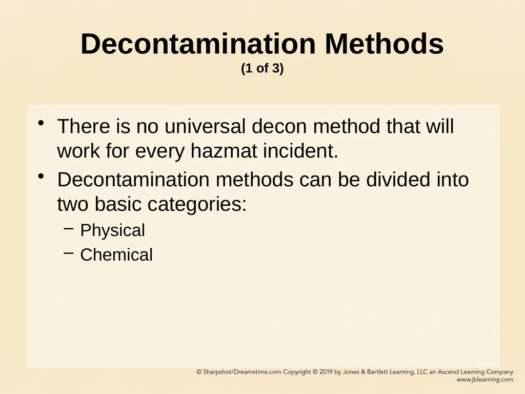 CHAPTER 11 Decontamination Learning Objectives - slide 23 of 73