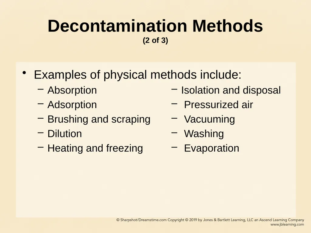 CHAPTER 11 Decontamination Learning Objectives - slide 24 of 73