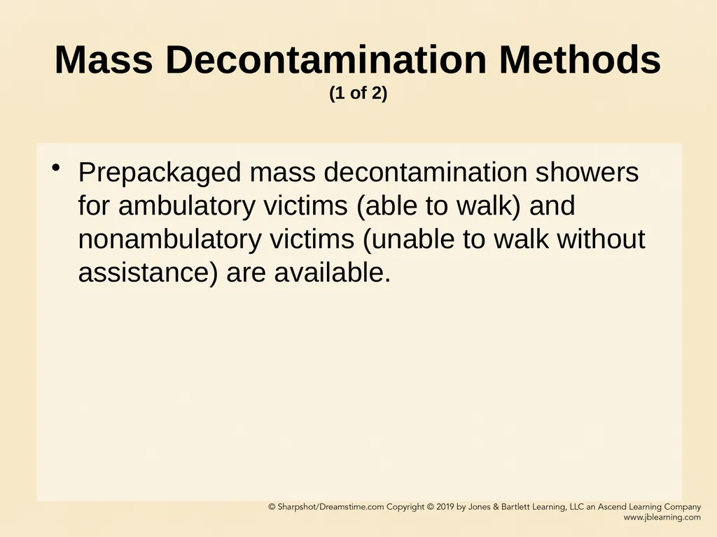CHAPTER 11 Decontamination Learning Objectives - slide 54 of 73