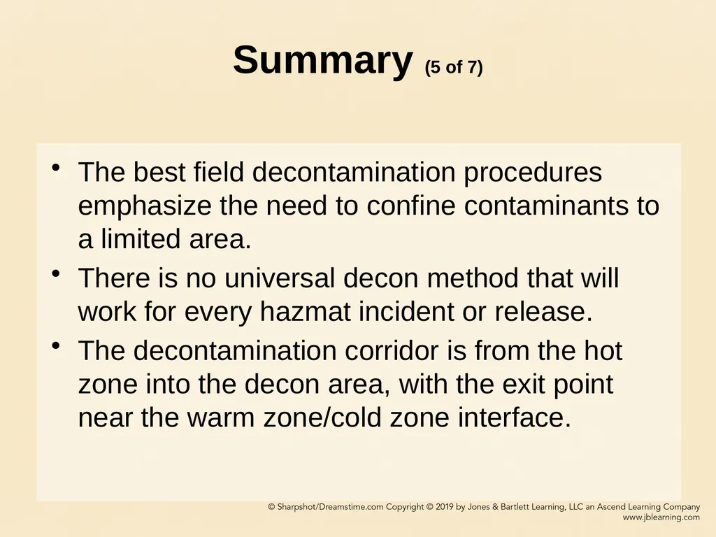 CHAPTER 11 Decontamination Learning Objectives - slide 71 of 73