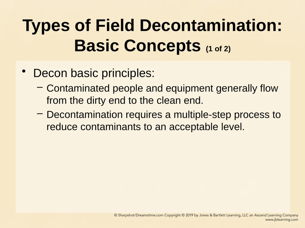 CHAPTER 11 Decontamination Learning Objectives - slide 39 of 73