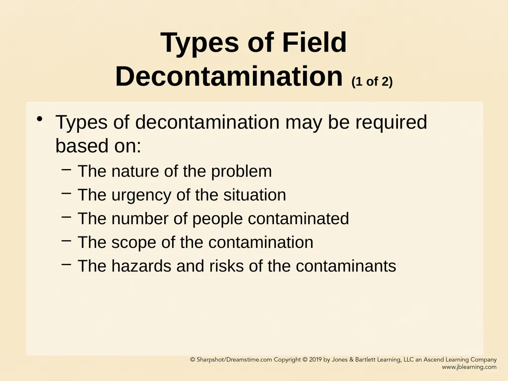 CHAPTER 11 Decontamination Learning Objectives - slide 42 of 73