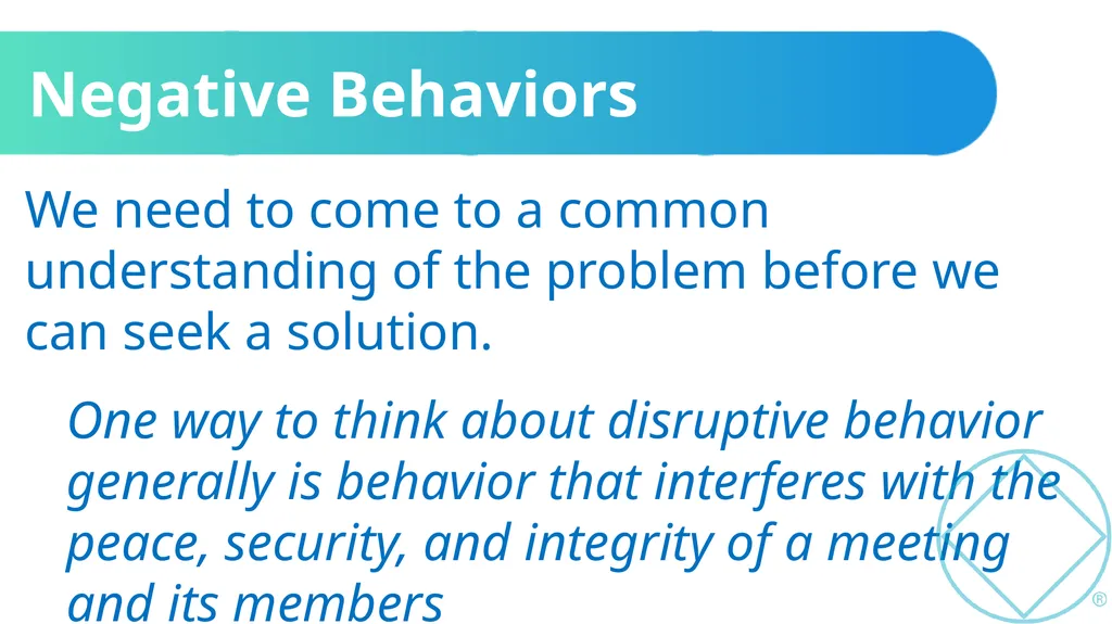 Disruptive and Predatory Behavior - slide 8 of 20