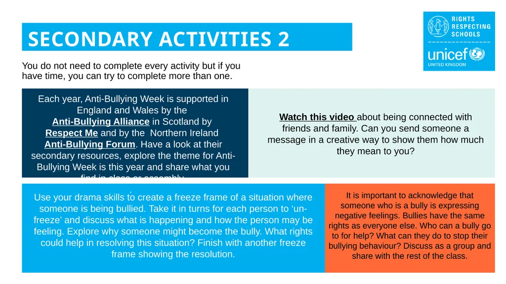 INSTRUCTIONS Slide 3: Introducing Anti-Bullying - slide 11 of 15