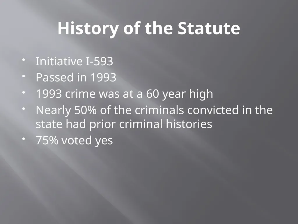 Washington State Three Strikes Law Chief Sealth - slide 3 of 15