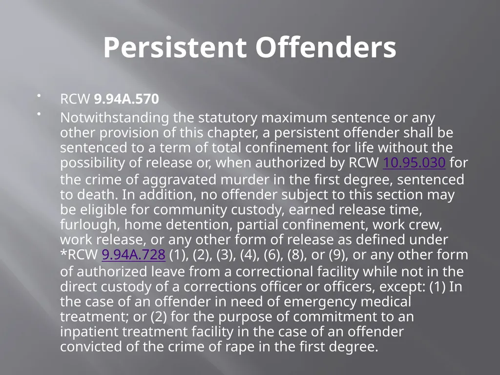 Washington State Three Strikes Law Chief Sealth - slide 2 of 15