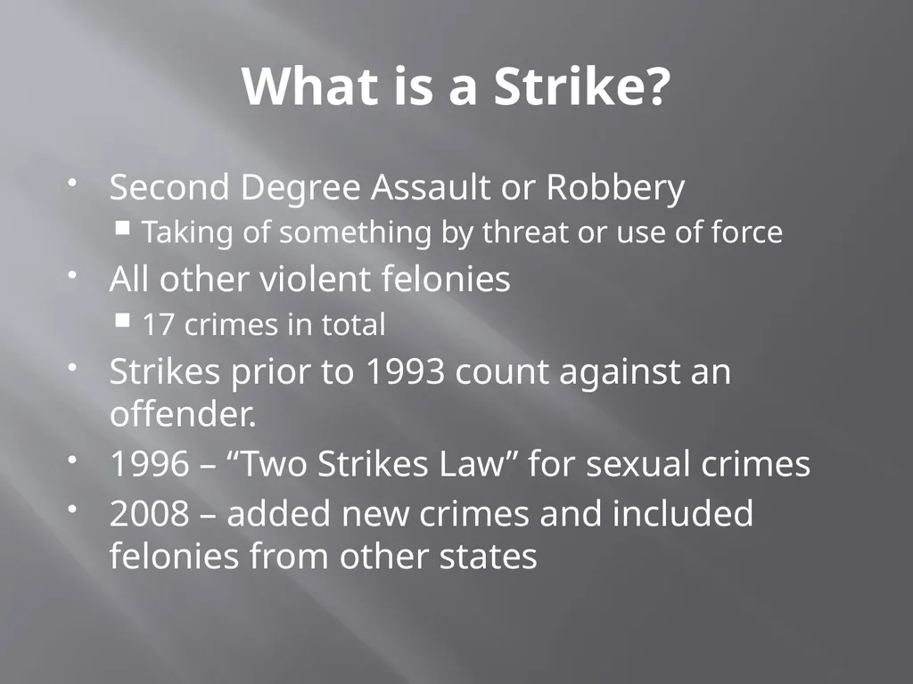 Washington State Three Strikes Law Chief Sealth - slide 5 of 15