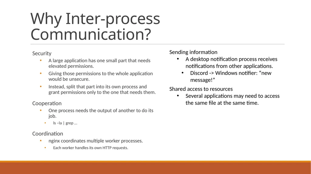 Communications Types of Communication - slide 3 of 15