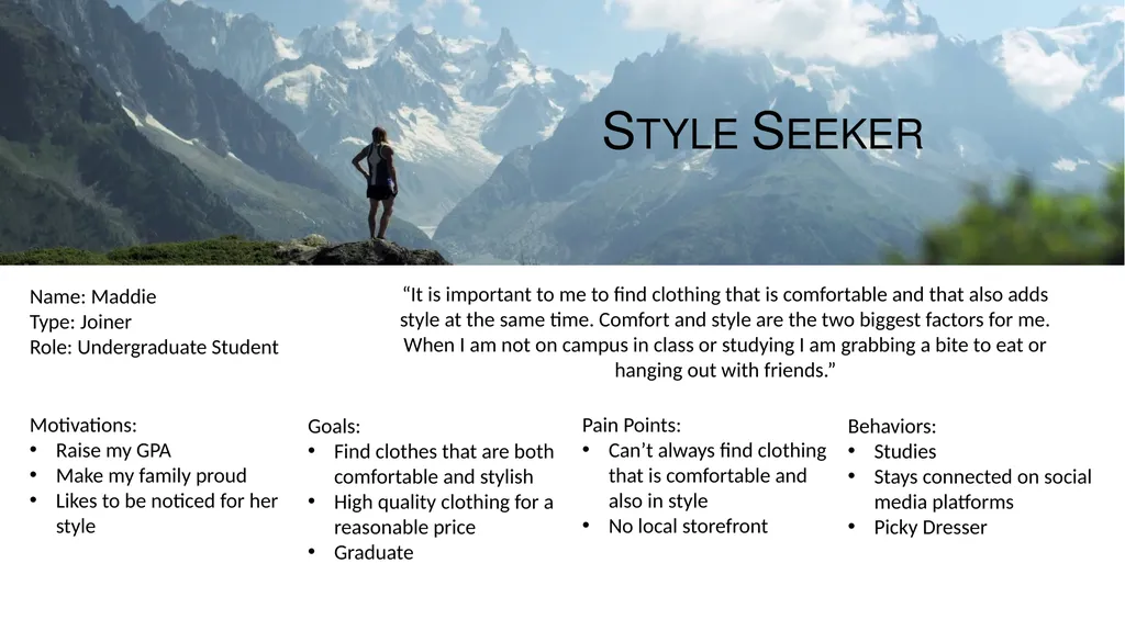 Persona Development Plan Rachel Hobbs Table of - slide 14 of 16