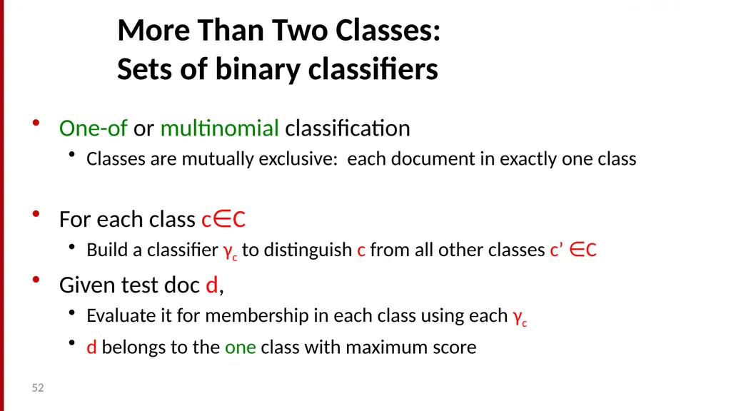 Text Classification and Naïve Bayes The Task of - slide 52 of 71