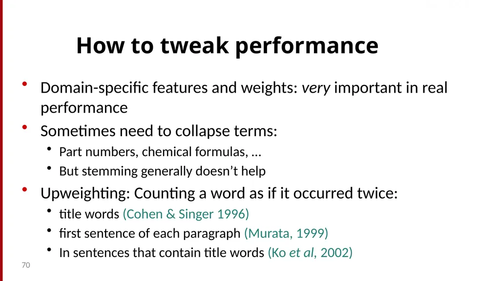 Text Classification and Naïve Bayes The Task of - slide 70 of 71