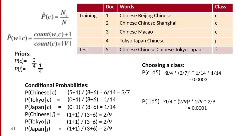 Text Classification and Naïve Bayes The Task of - slide 41 of 71
