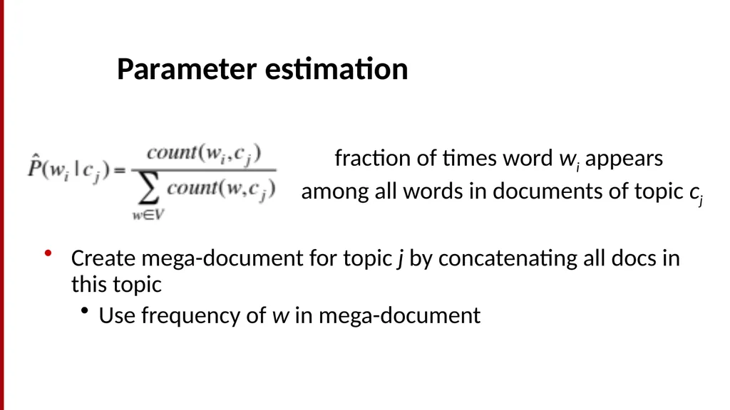 Text Classification and Naïve Bayes The Task of - slide 29 of 71