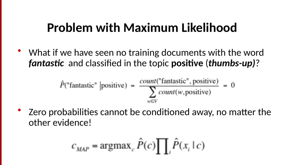 Text Classification and Naïve Bayes The Task of - slide 30 of 71