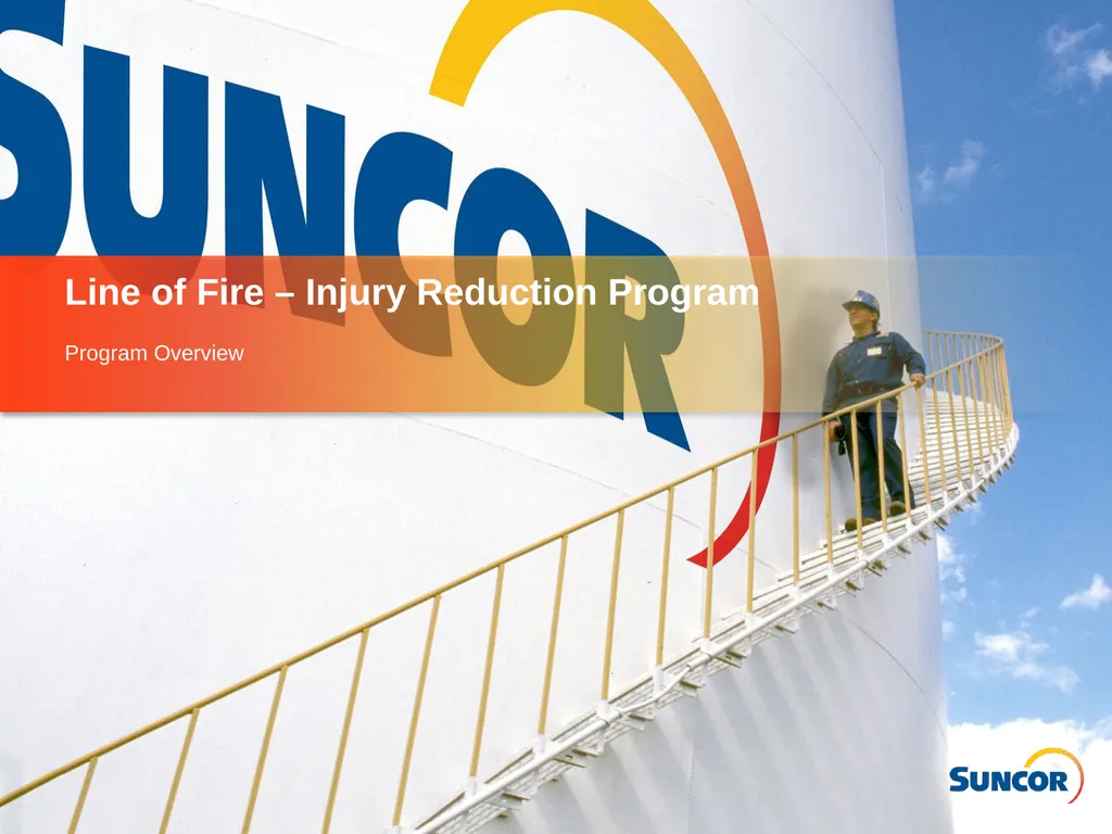 Line of Fire – Injury Reduction Program Program - slide 1 of 16