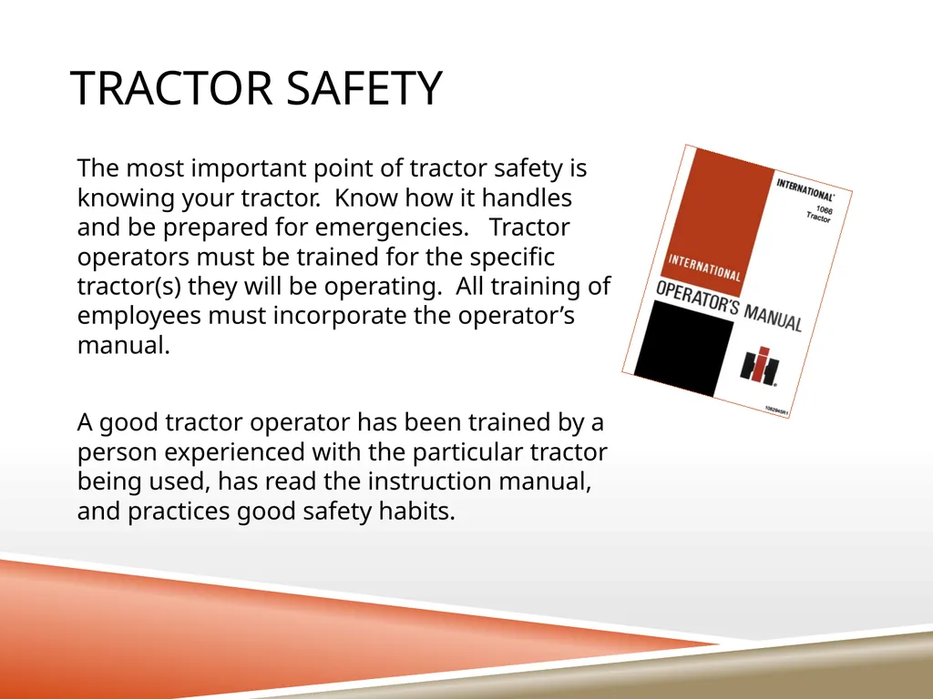 TRACTOR SAFETY Oregon State University Tractor - slide 10 of 33