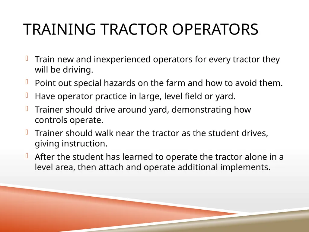 TRACTOR SAFETY Oregon State University Tractor - slide 12 of 33