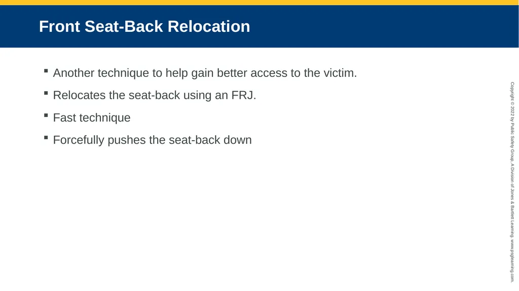 Alternative Extrication Techniques CHAPTER 10 - slide 12 of 42