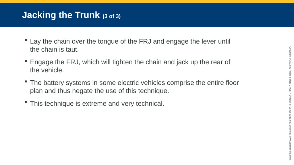 Alternative Extrication Techniques CHAPTER 10 - slide 9 of 42